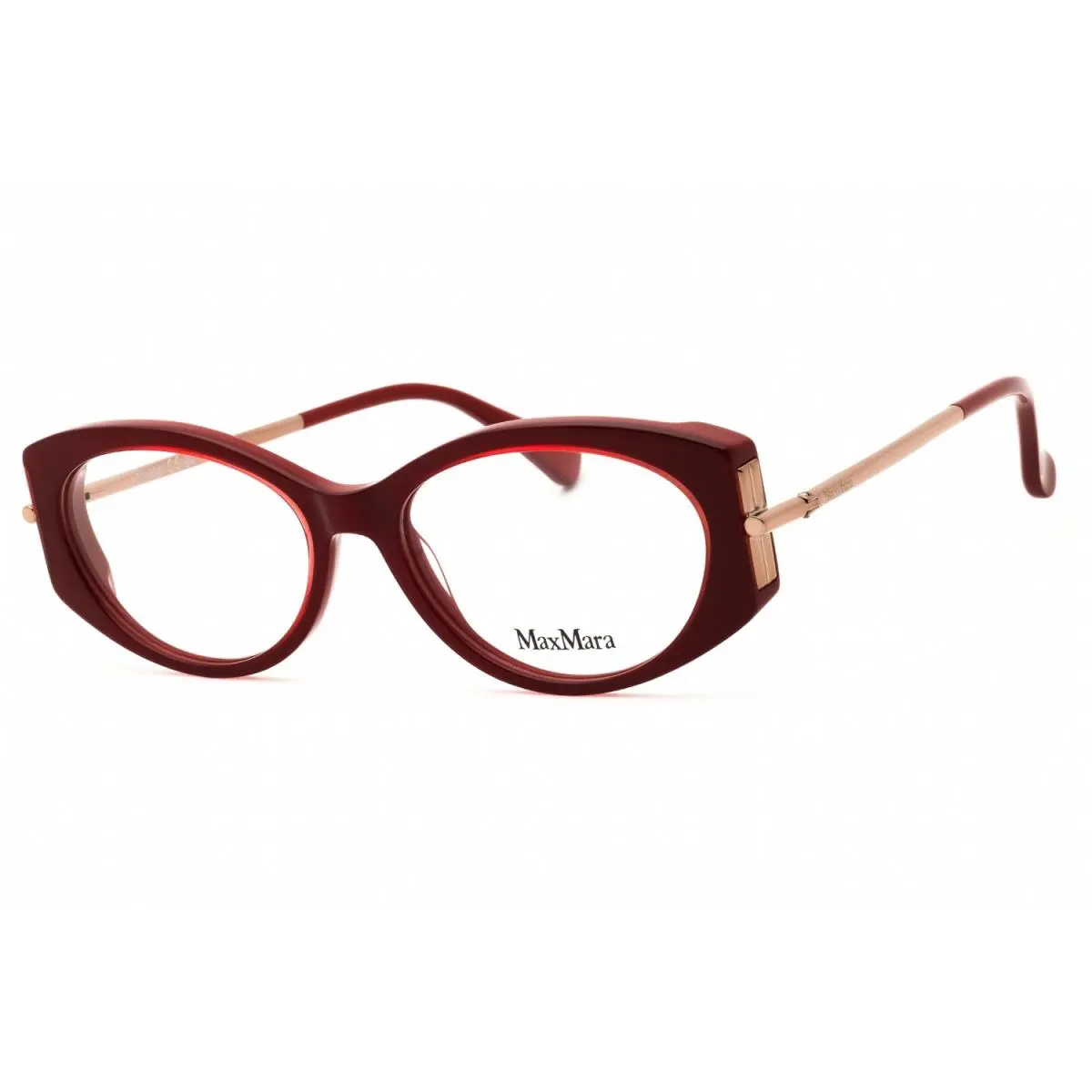 Max Mara MM5204-069-52 Eyeglasses Frame Size 52mm 16mm 140mm Bordeaux Women 889