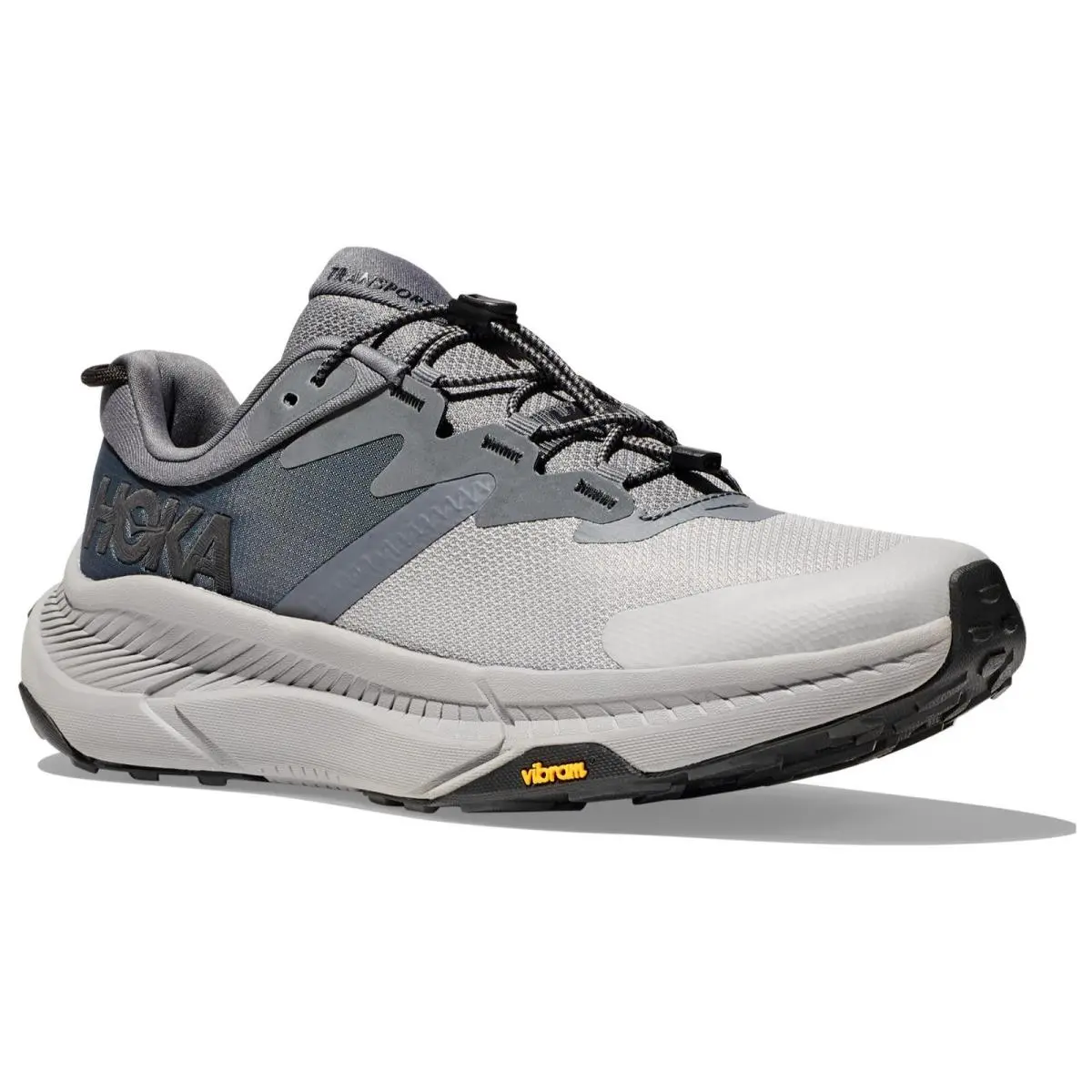 Hoka One One Transport 1123153-CKBC Sneaker Men 10.5 D Gray Running Shoes HAM797 - Gray