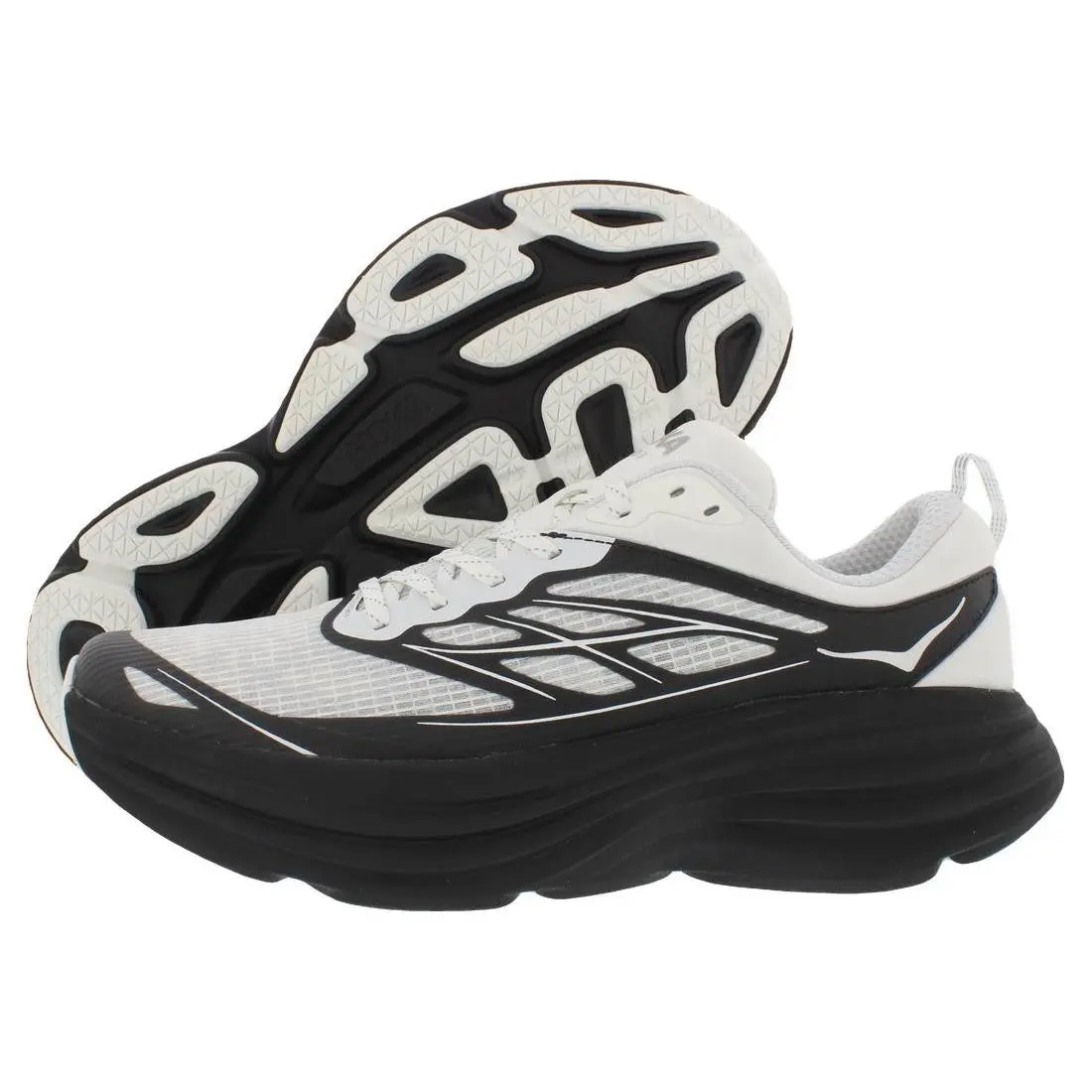 Hoka Bondi 8 TS Caged Unisex Shoes Size 7.5 Color: Frost/black