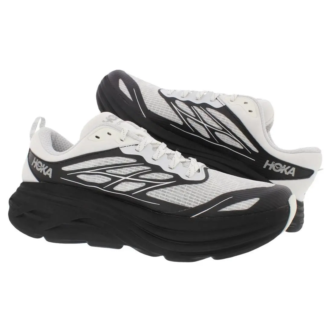Hoka shoes - Frost/Black, Main: White 1