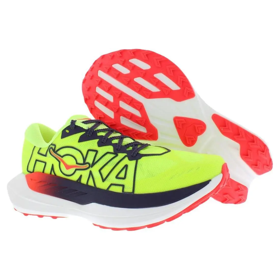 Hoka shoes - Neon Yuzu/Neon Flame, Main: Green 3