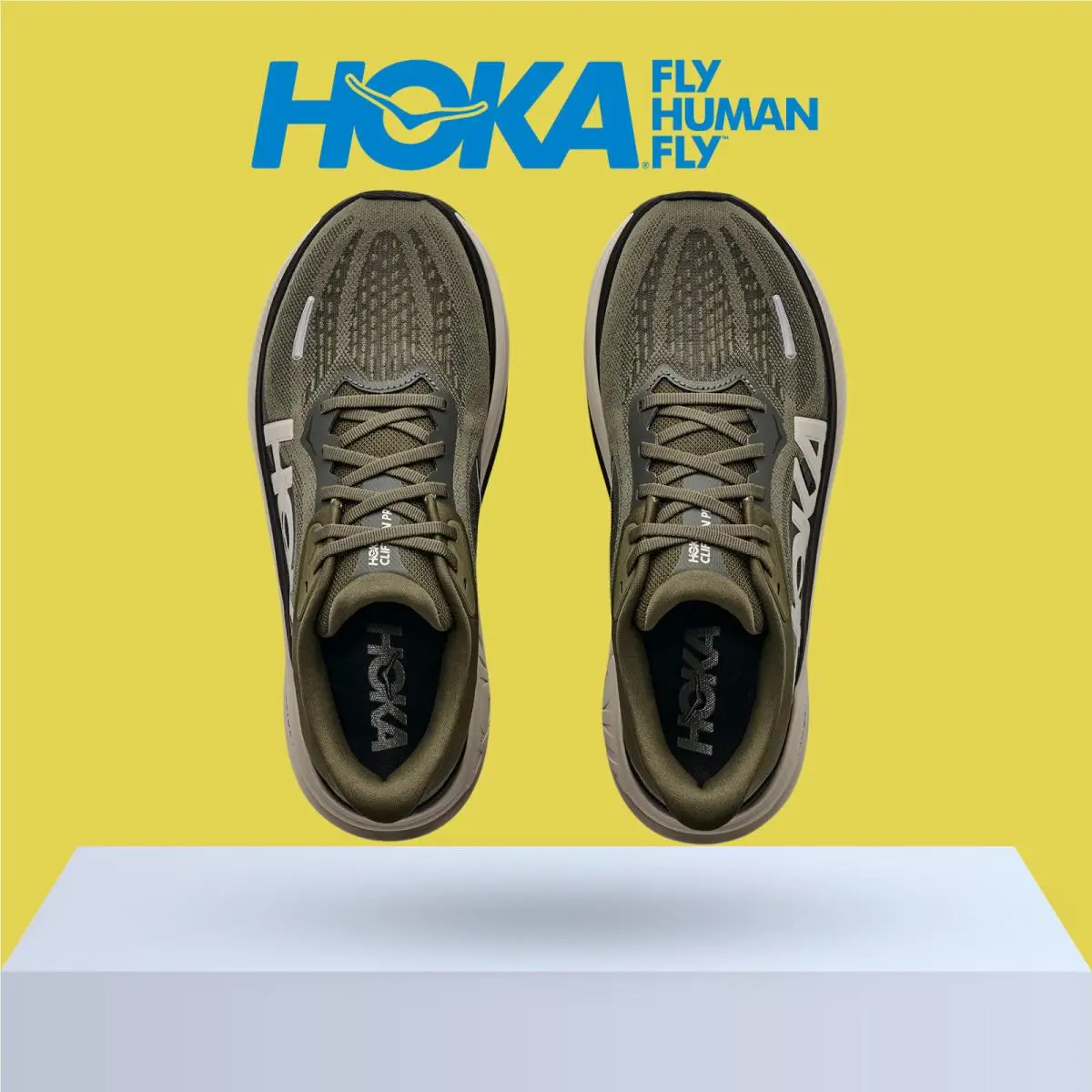 Hoka shoes - Hoka One One Clifton PRO - Stucco/Virtual Blue 27