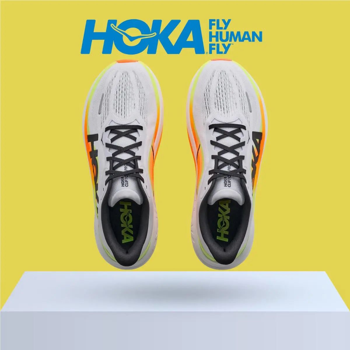 Hoka shoes - Hoka One One Clifton PRO - Stucco/Virtual Blue 17