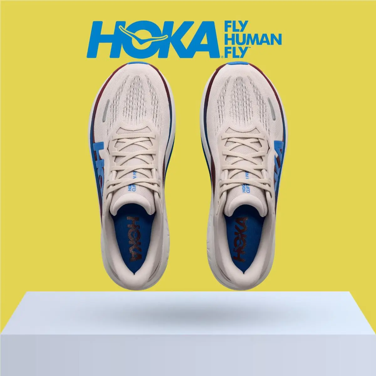Hoka shoes - Hoka One One Clifton PRO - Stucco/Virtual Blue 7