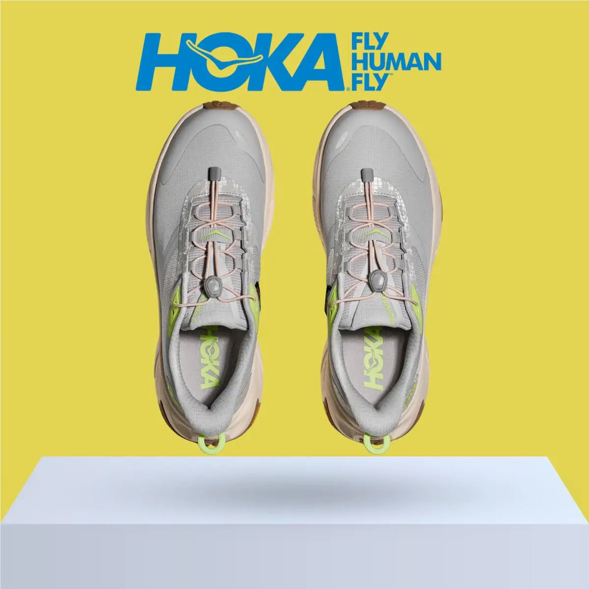 Hoka shoes - Hoka One One Transport 2 - Cosmic Grey/Neon Yuzu 2