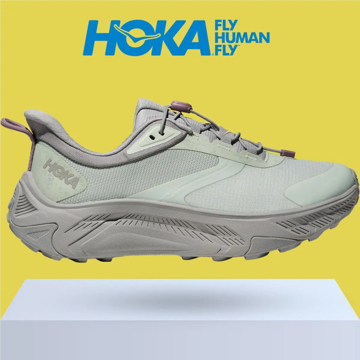 Hoka shoes - Hoka One One Transport 2 - Cosmic Grey/Neon Yuzu 29