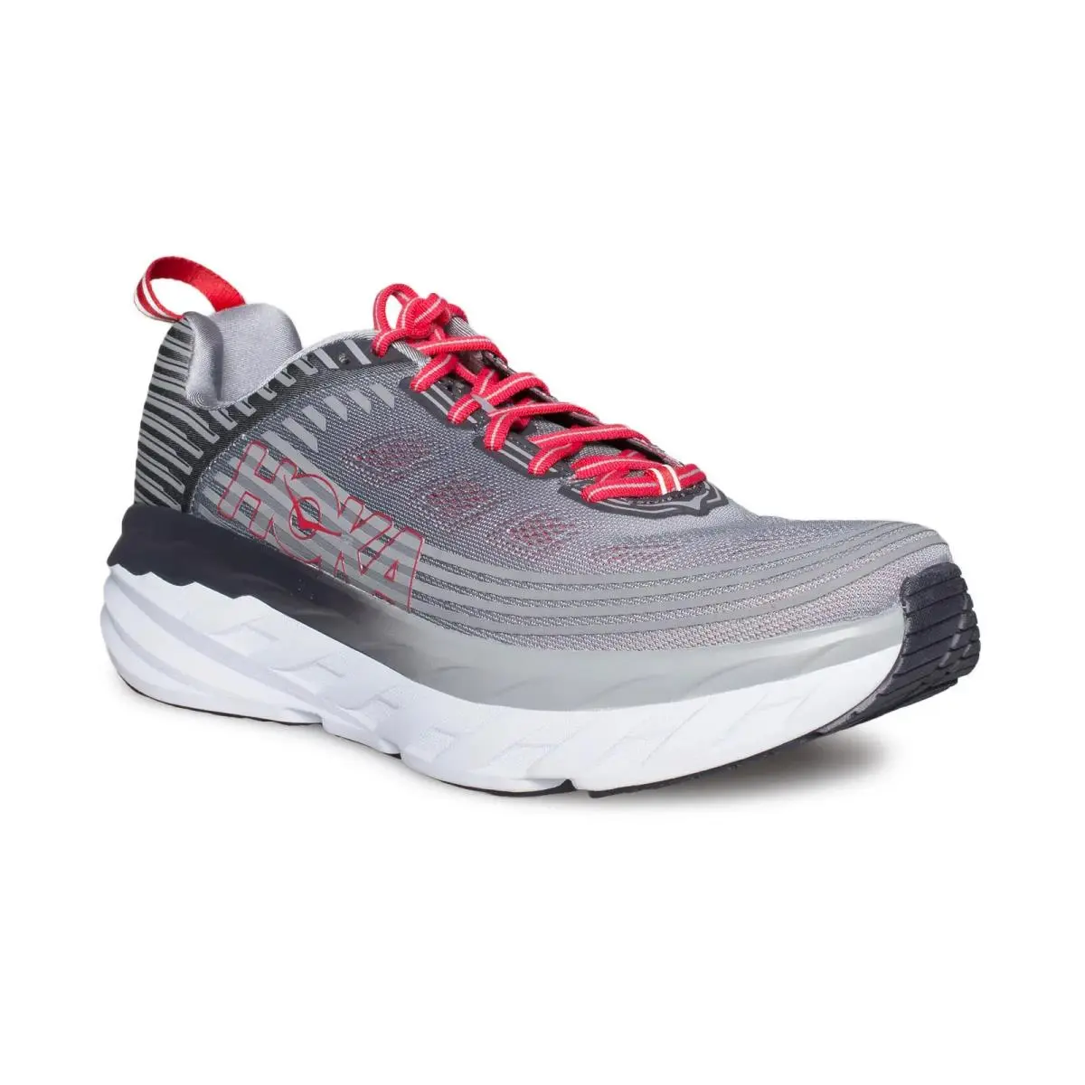 Hoka One One Bondi 6 1019269-ASGY Sneaker Mens 7.5 D Alloy Running Shoes RHS9177