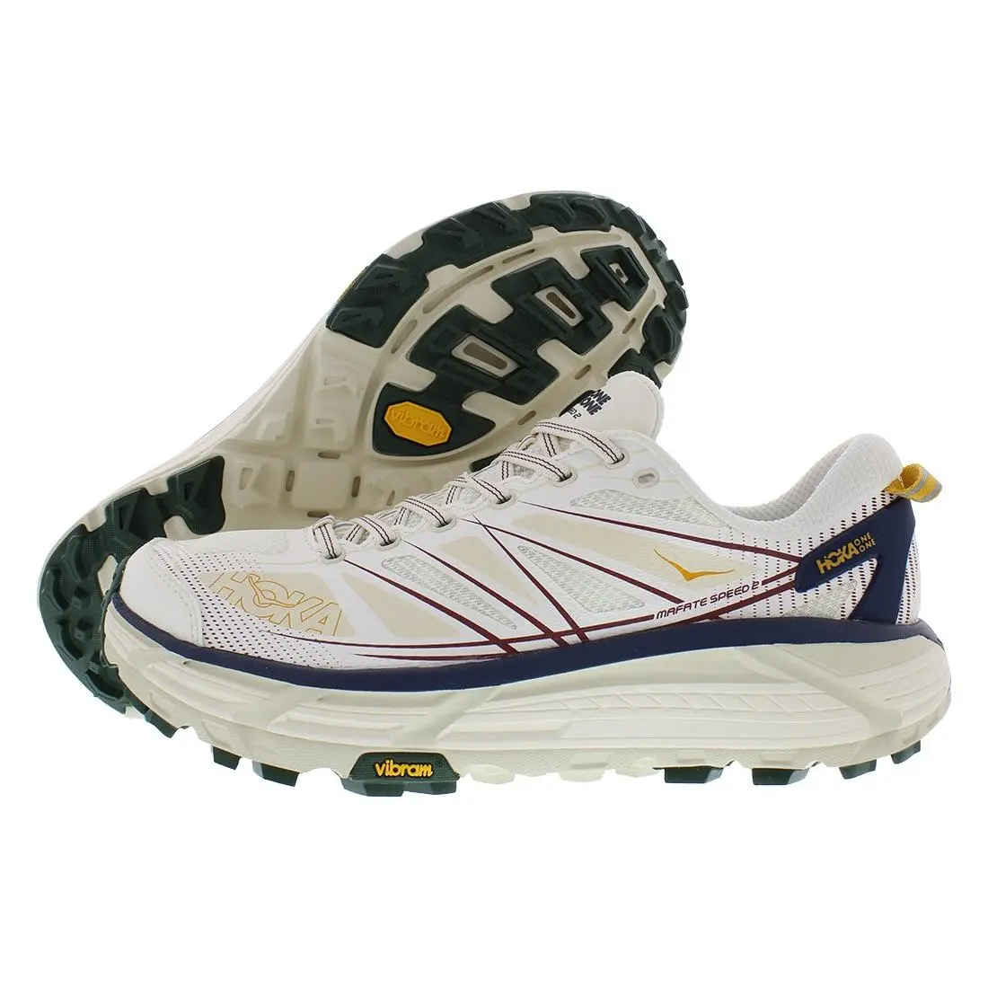 Hoka Mafate Speed 2 Unisex Shoes Size 9.5 Color: Off-white
