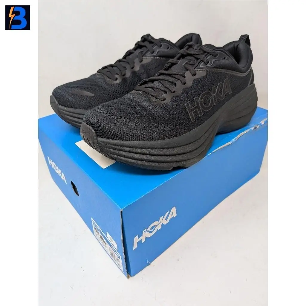 Hoka Women`s Bondi 8 Running Shoes - Black/black Size 10