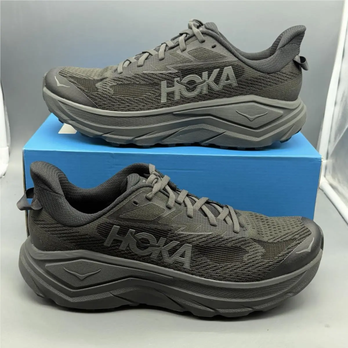 Hoka One One Challenger 8 Mens 10.5 D Trail Hiking Terrain Outdoor Shoes Black