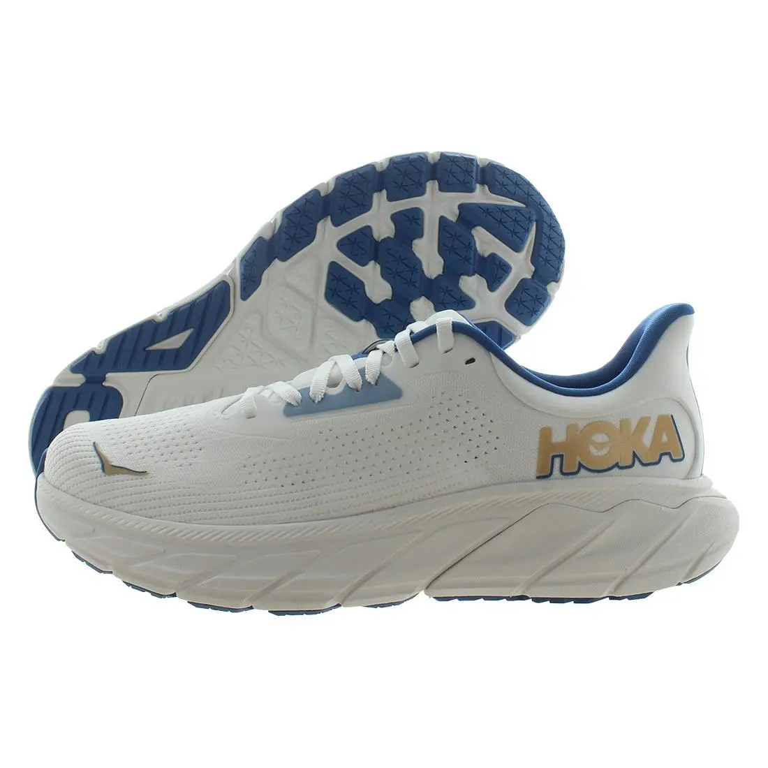 Hoka Arahi 7 Mens Shoes Size 9.5 Color: Frost/gold