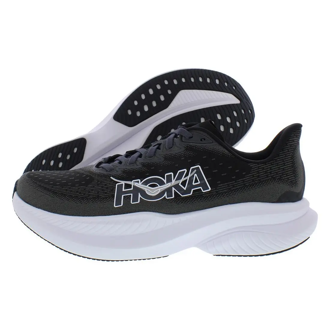 Hoka Mach 6 Wide Mens Shoes Size 8.5 Color: Black/white