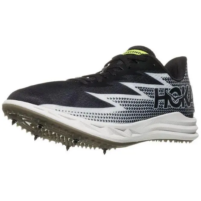 Hoka One One Crescendo MD Unisex M9/W10.5 Running Track Sneakers Black White