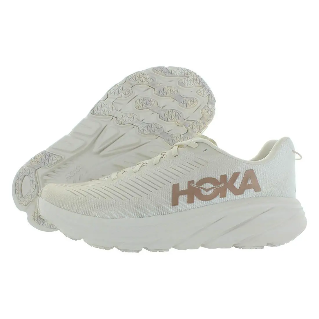 Hoka Rincon 3 Womens Shoes Size 11 Color: Eggnog/rose Gold