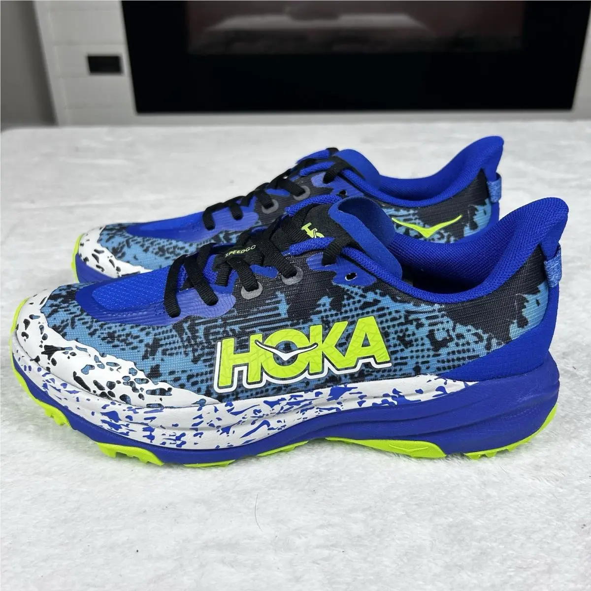 Hoka shoes - Hoka One One Speedgoat - One One Speedgoat - Blue (UPC: 0198605162824) 2