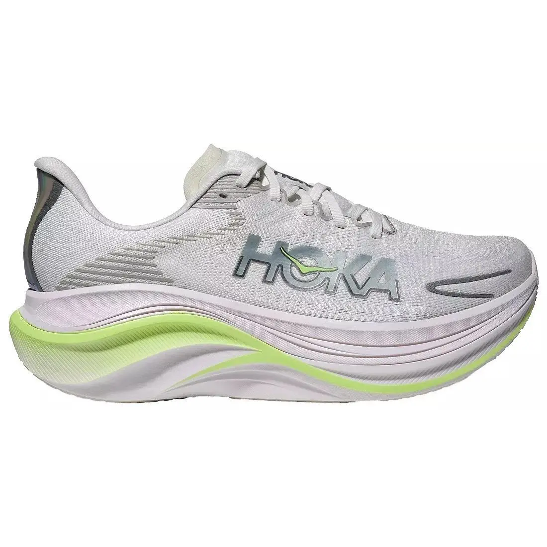 Hoka Women’s Skyward X 2 Running Shoes in White/neon Yuzu Size 10B