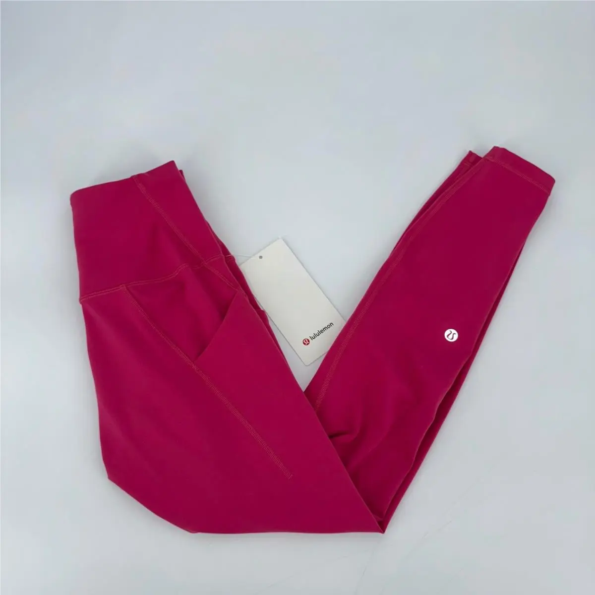 Lululemon Wunder Train HR Tight 25 with Pockets Raspberry Coulis Size 4 Everlux