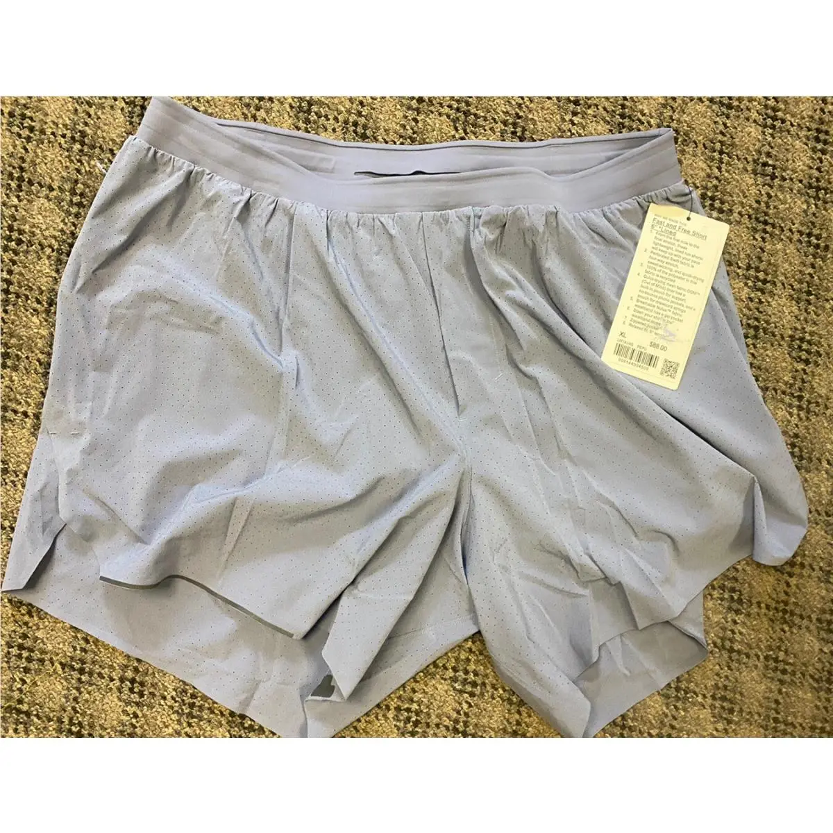 Lululemon Fast Fre Short 6 Lined XL Color Pepu