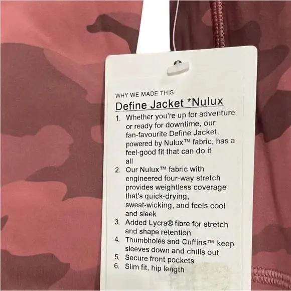 Lululemon clothing - Lululemon Define - Define - Pink 7