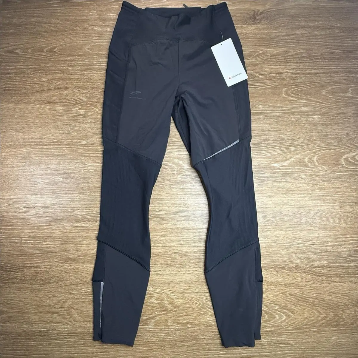 Lululemon Senseknit Composite HR Run Tight 28”Black Leggings Women’s 8