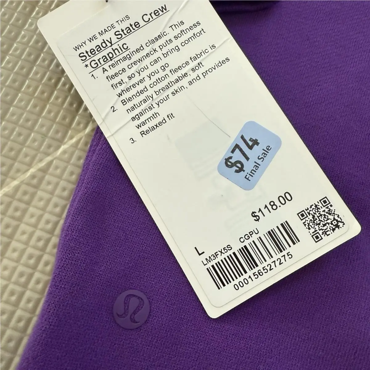 Lululemon clothing - Purple 1