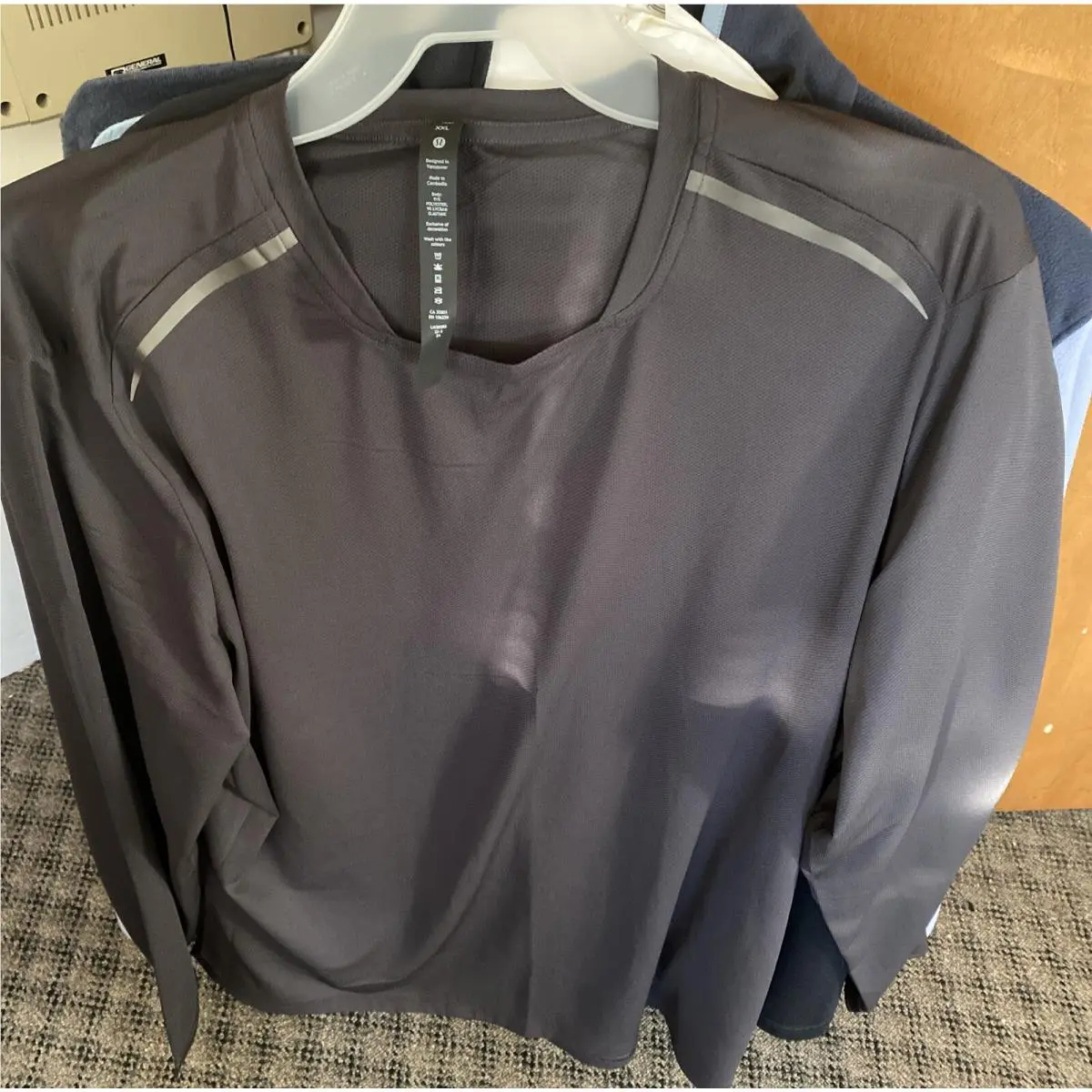 Lululemon Fast Fre Long Sleeve Reflective Color Bgnt Xxl