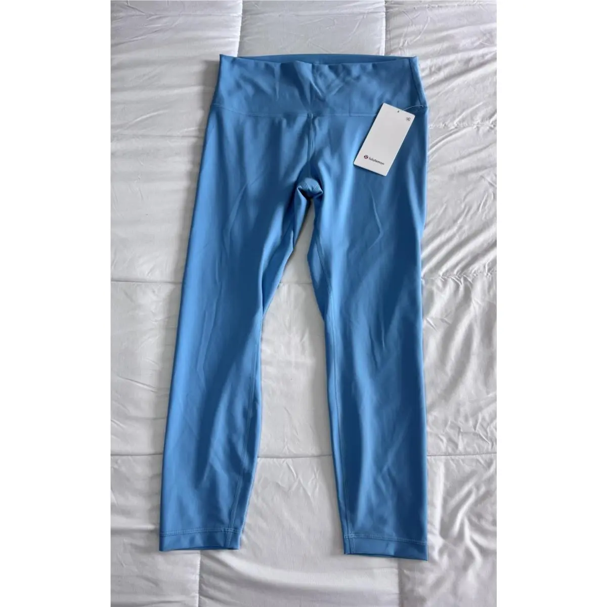 Lululemon Wunder Train HR Tight 25 Size 12 Washed Blue Leggings Workout