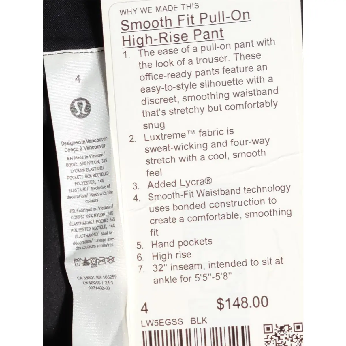 Lululemon clothing - Black 3