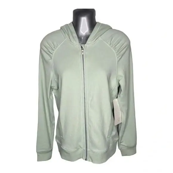 Lululemon Cool and Collected Jacket Hoodie Green Sbrz Comfy Women`s Size 6