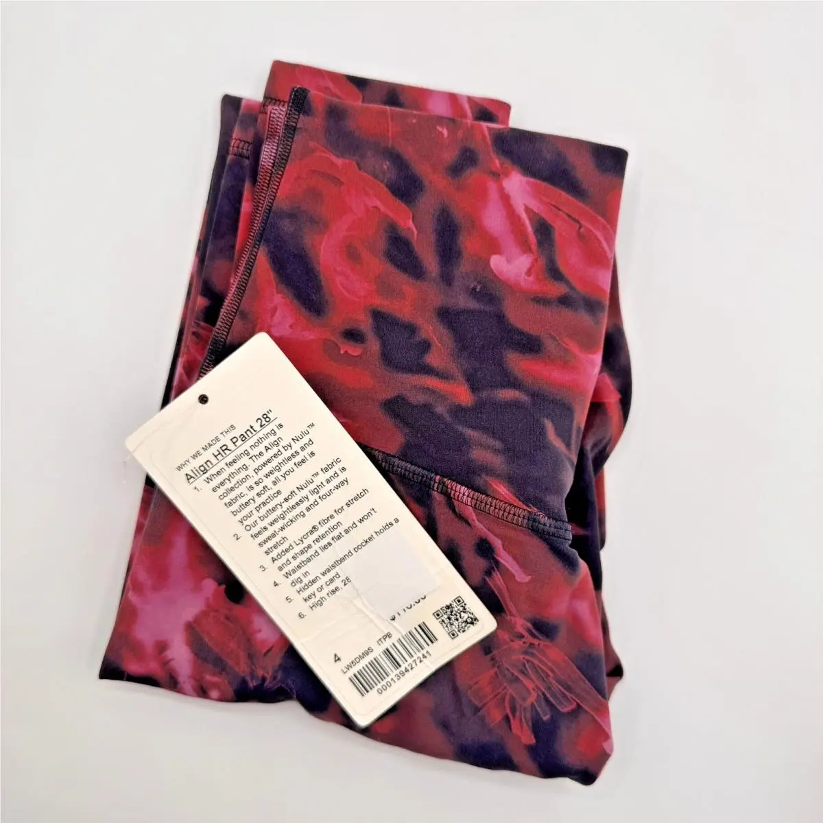 Lululemon Align High-rise 25 Nulu Sz 4 Intensity Pink Blossom Itpb Legging