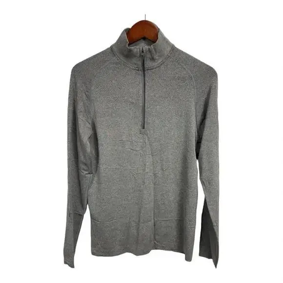 Lululemon Men’s Metal Vent Tech Half-zip Preppy Jacket Gray Small