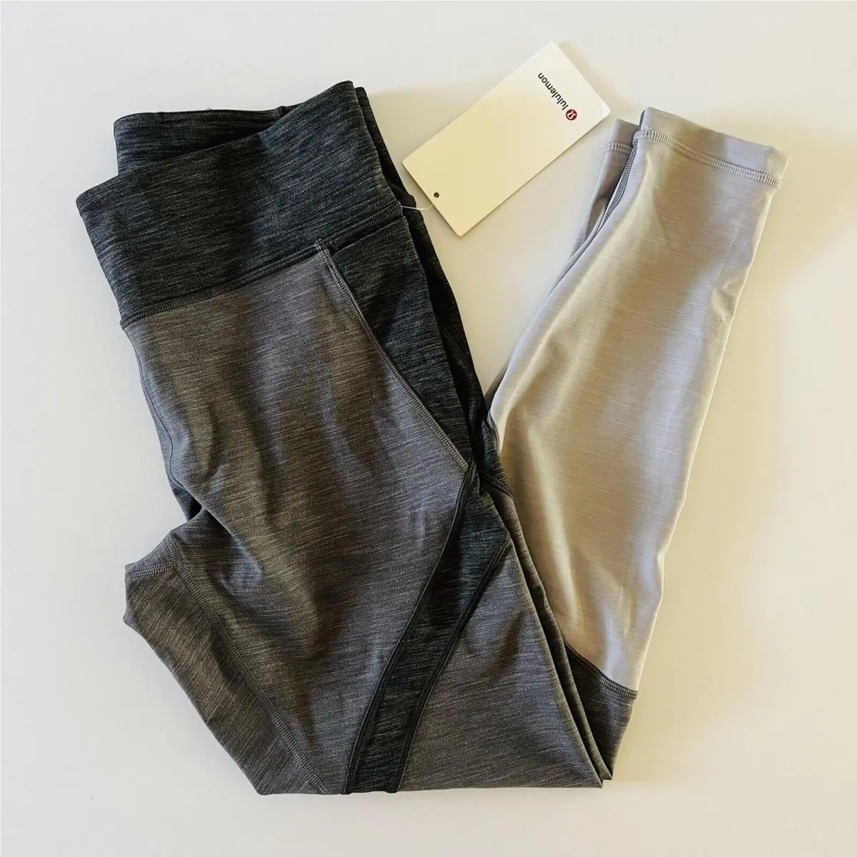 Lululemon Athletica Heathered Black Early Extension HR Tight 28 Leggings -us 12