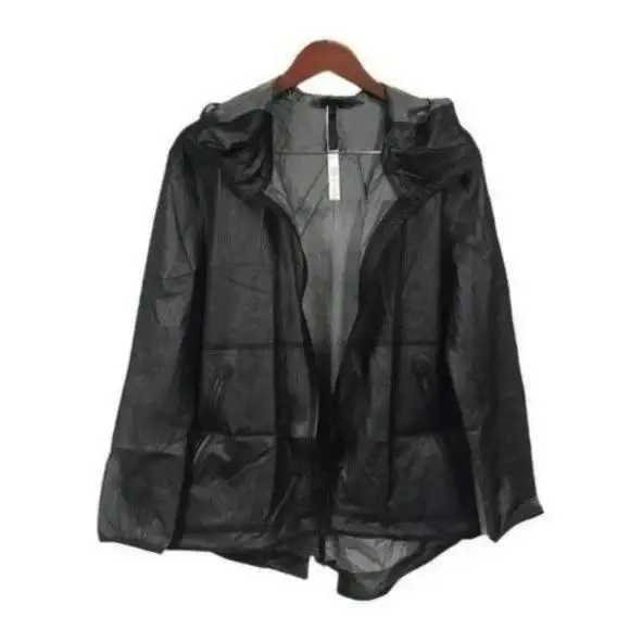Lululemon Sheer Joy Black Wind and Waterproof Jacket Lightweight Size 6