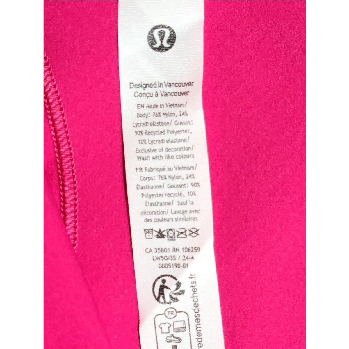 Lululemon clothing - Pink 2