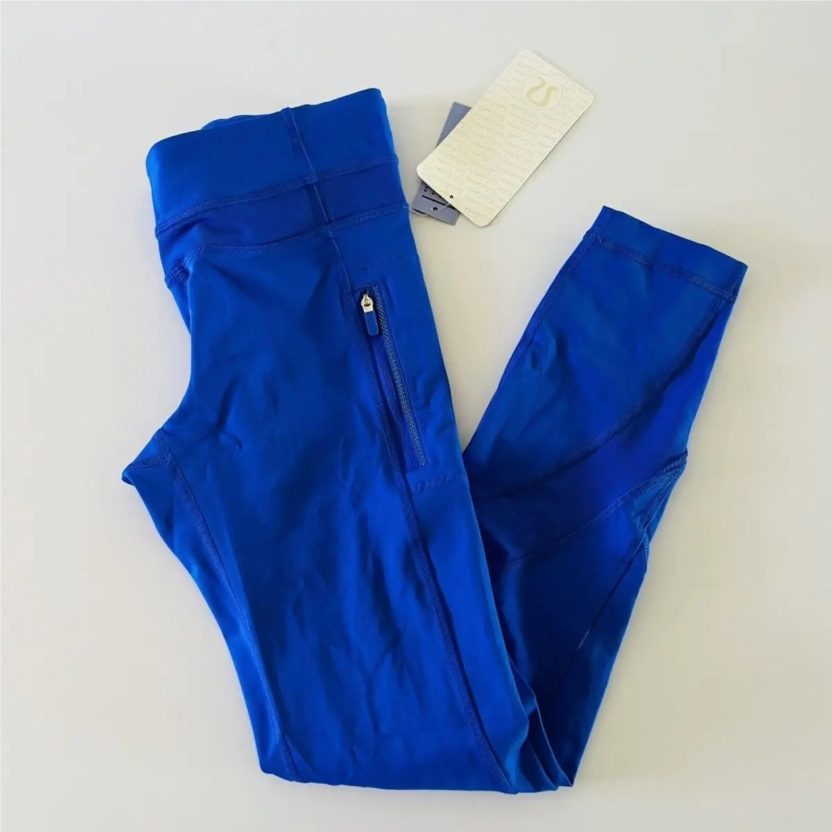 Lululemon Athletica Solid Cerulean Blue Inspire Tight II Leggings - US 4