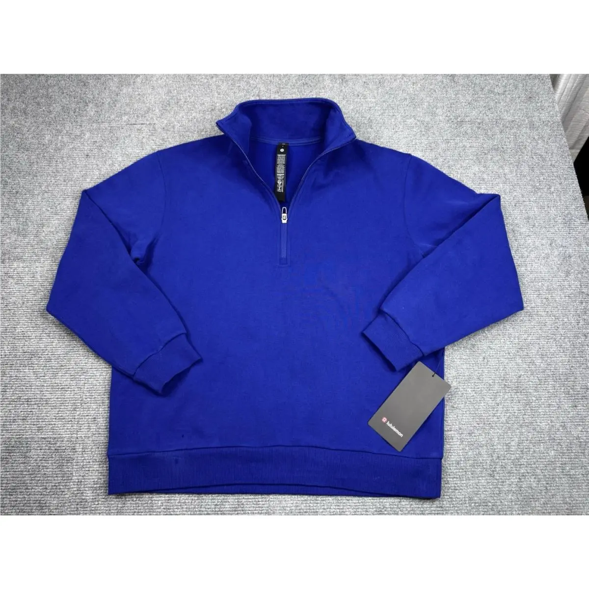 Lululemon Steady State Half Zip LM3FVWS Blue Rnfg Small