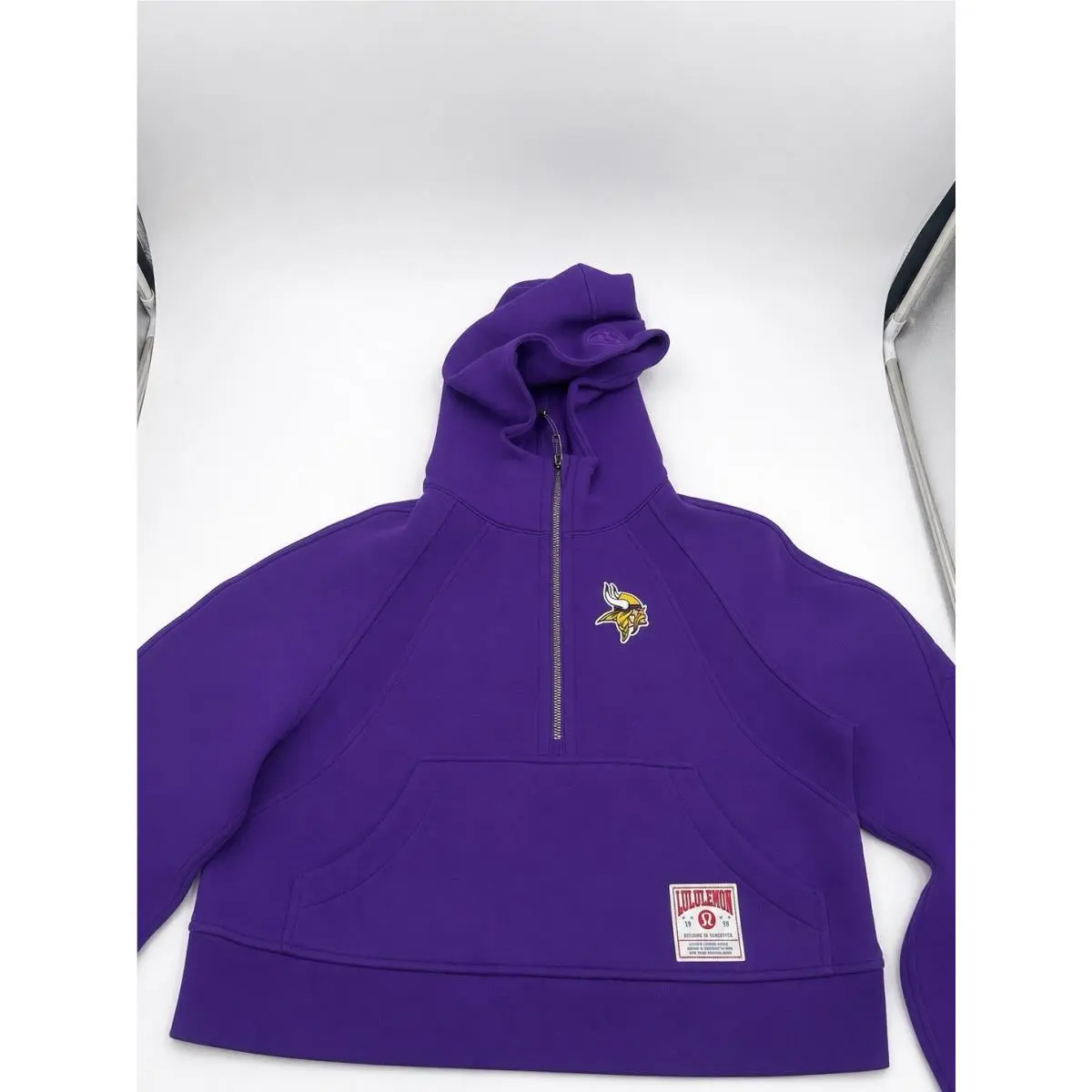 Minnesota Vikings Lululemon Scuba Oversized Half-zip Hoodie Purple Size Xs/s
