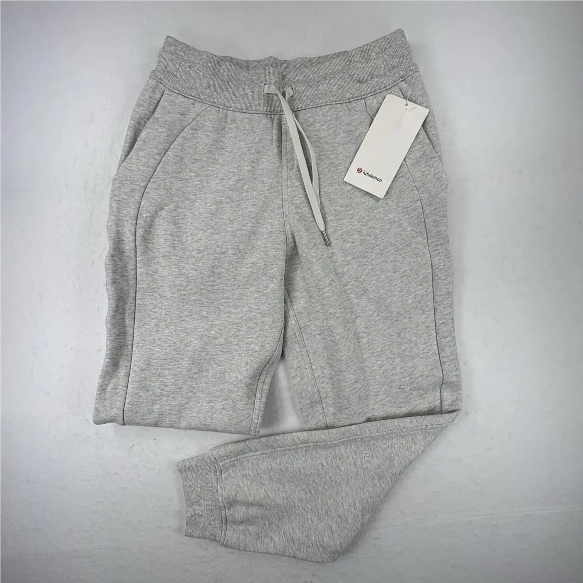 Lululemon Jogger Pants Womens 6 Gray Scuba High-rise Fleece Elastic Waist Lounge