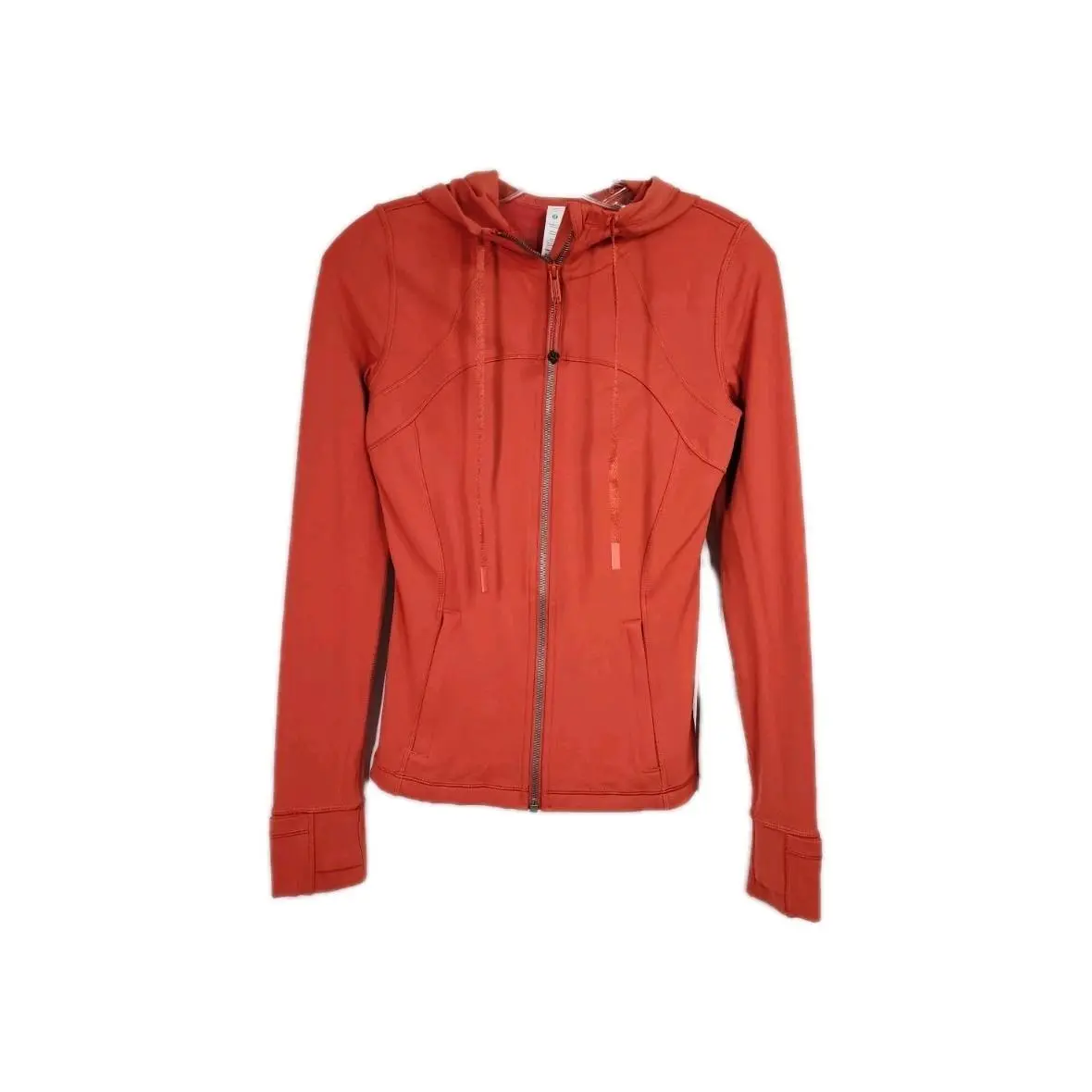 Lululemon Nulu Hooded Womens Size 4 Orange Define Buttery Soft Jacket