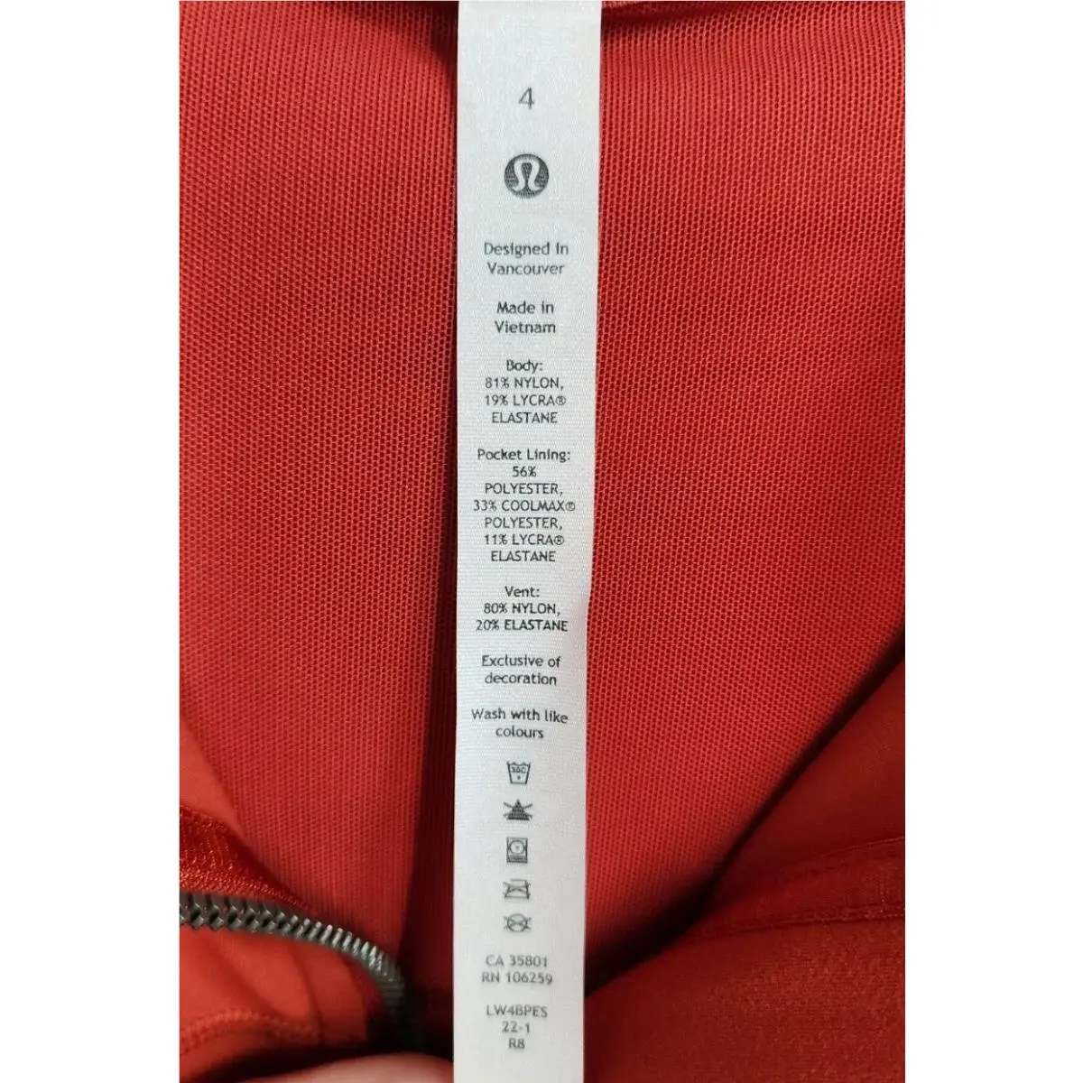 Lululemon clothing - Orange 1