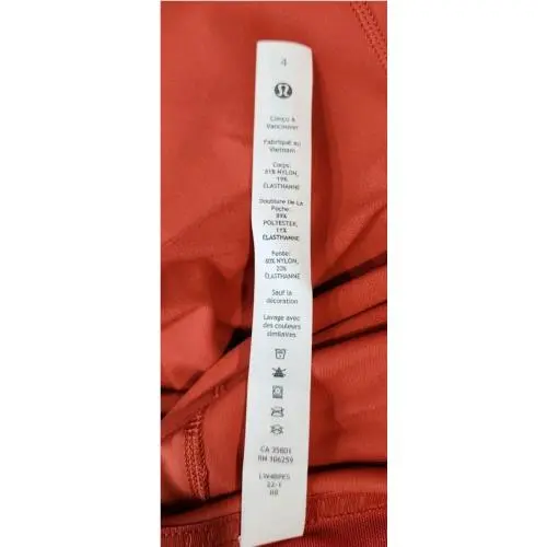 Lululemon clothing - Orange 2