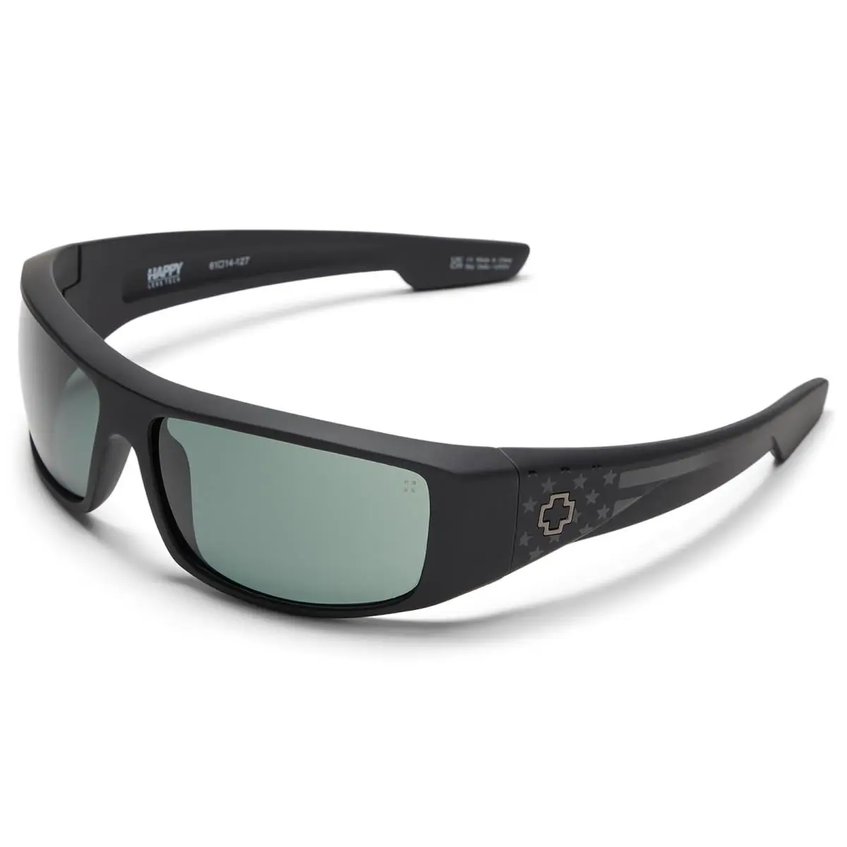 Unisex Sunglasses Spy Optic Logan Matte Black Gloss Flag by SPY Optics