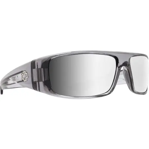 Spy Logan Sunglasses Unisex Clear Smoke-Silver Mirror by SPY Optics