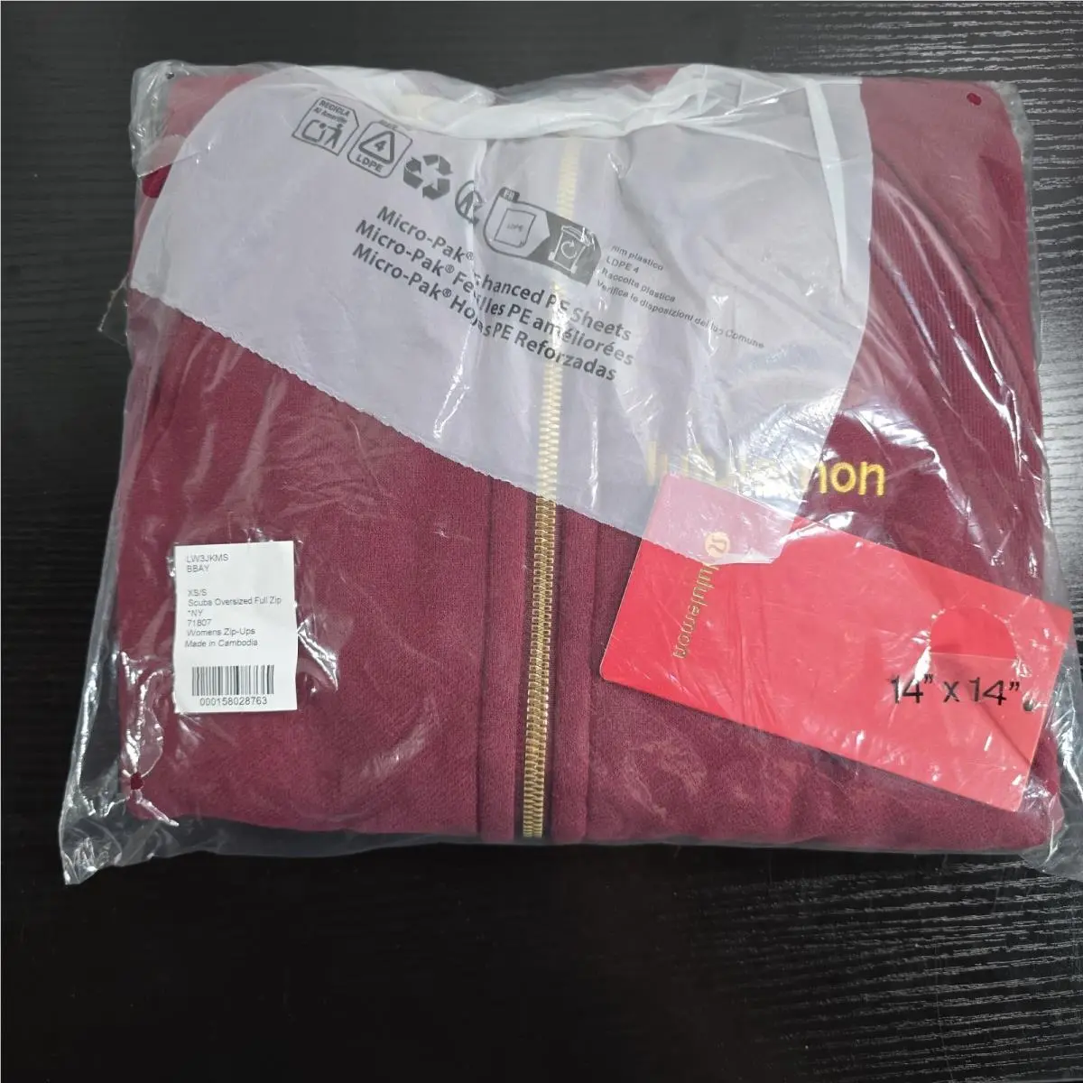 Lululemon clothing - Burgundy Bay 5