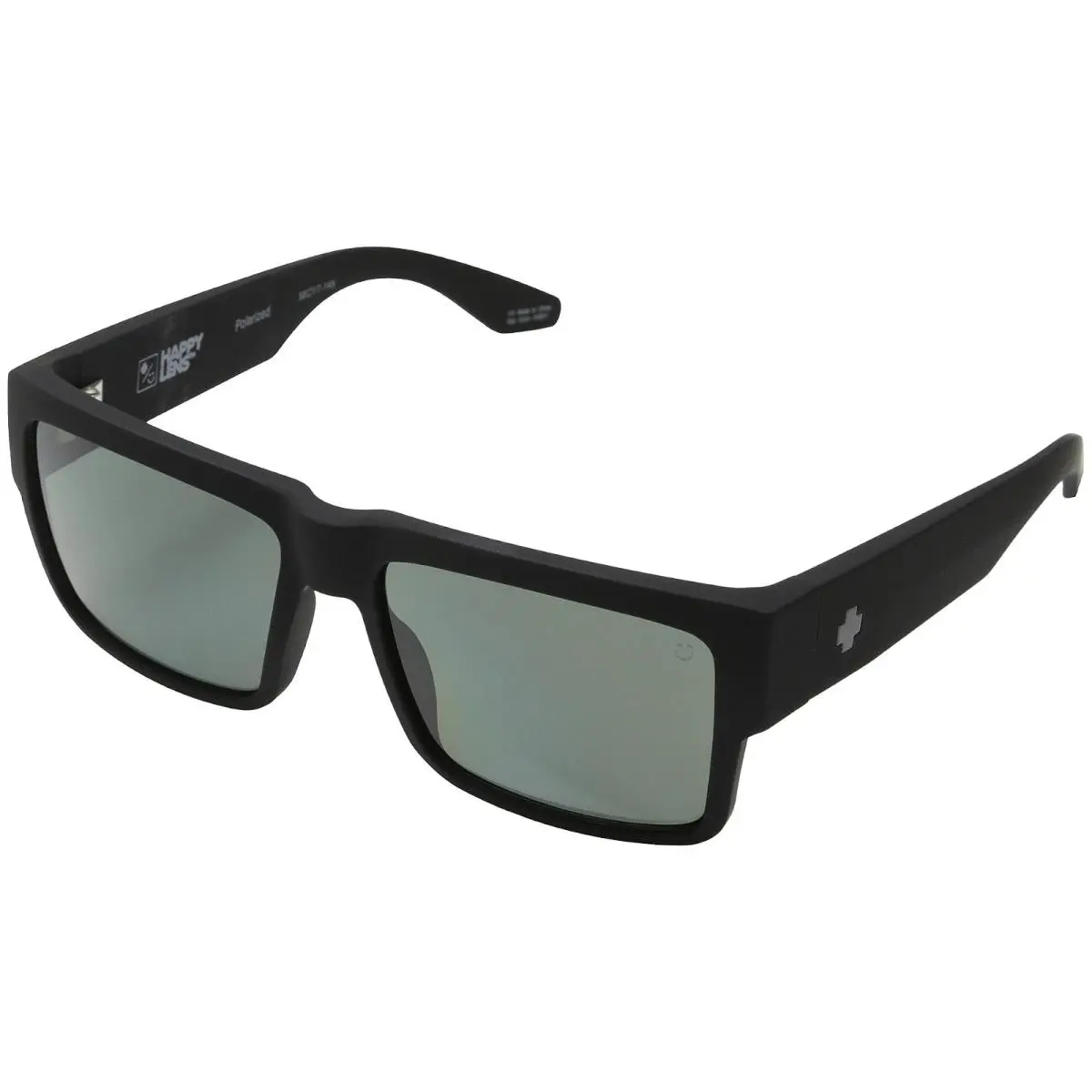 Unisex Sunglasses Spy Optic Cyrus Cyrus Soft Matte Black - HD Plus Gray Green Polar by SPY Optics