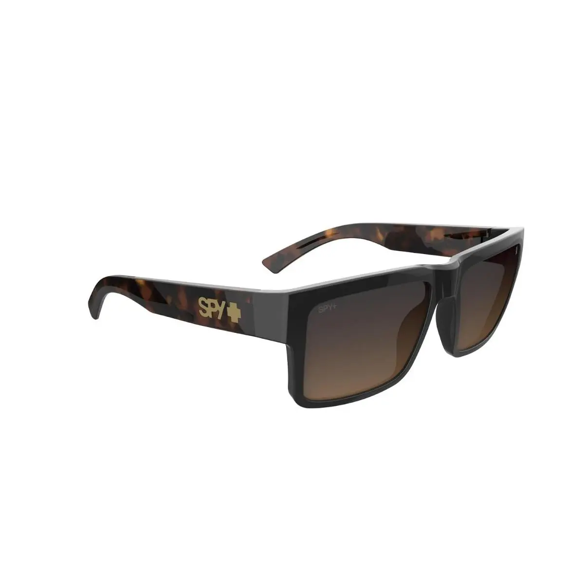 Unisex Sunglasses Spy Optic Montana Black/Honey Tort Happy Dark Brown Fade by SPY Optics