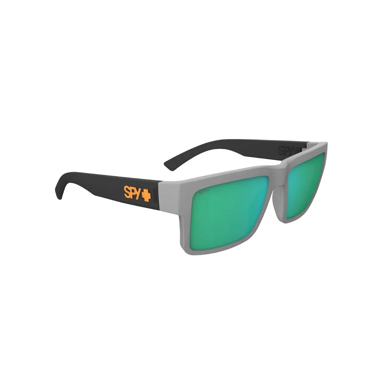 Unisex Sunglasses Spy Optic Montana Matte Gray/Translucent Black Happy Bronze Light Green Mirror by SPY Optics