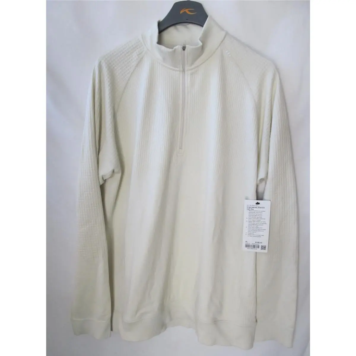 Men`s Lululemon Engineered Warmth Half Zip Pullover Wool Blend Sweater XL