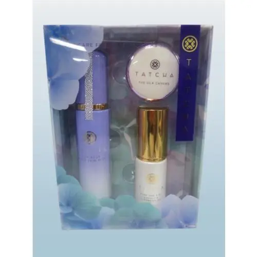Skincare For Makeup Lovers Set Skin Mist Cleansin Oil Silk Canvas by Tatcha