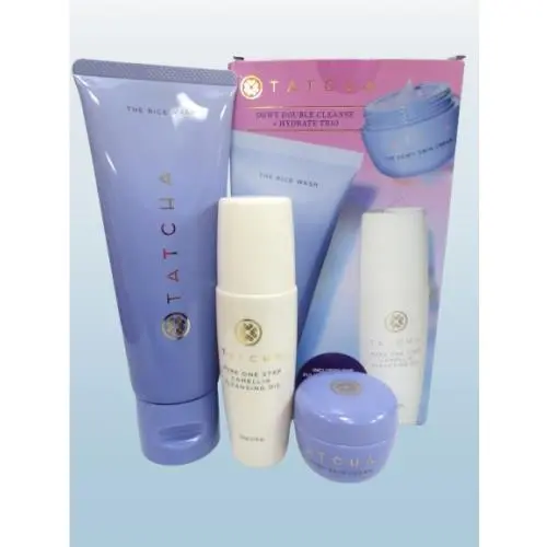 Dewy Double Cleanse + Hydrate Trio Box by Tatcha